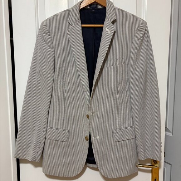 J. Crew Seersucker Blazer - Picture 1 of 6